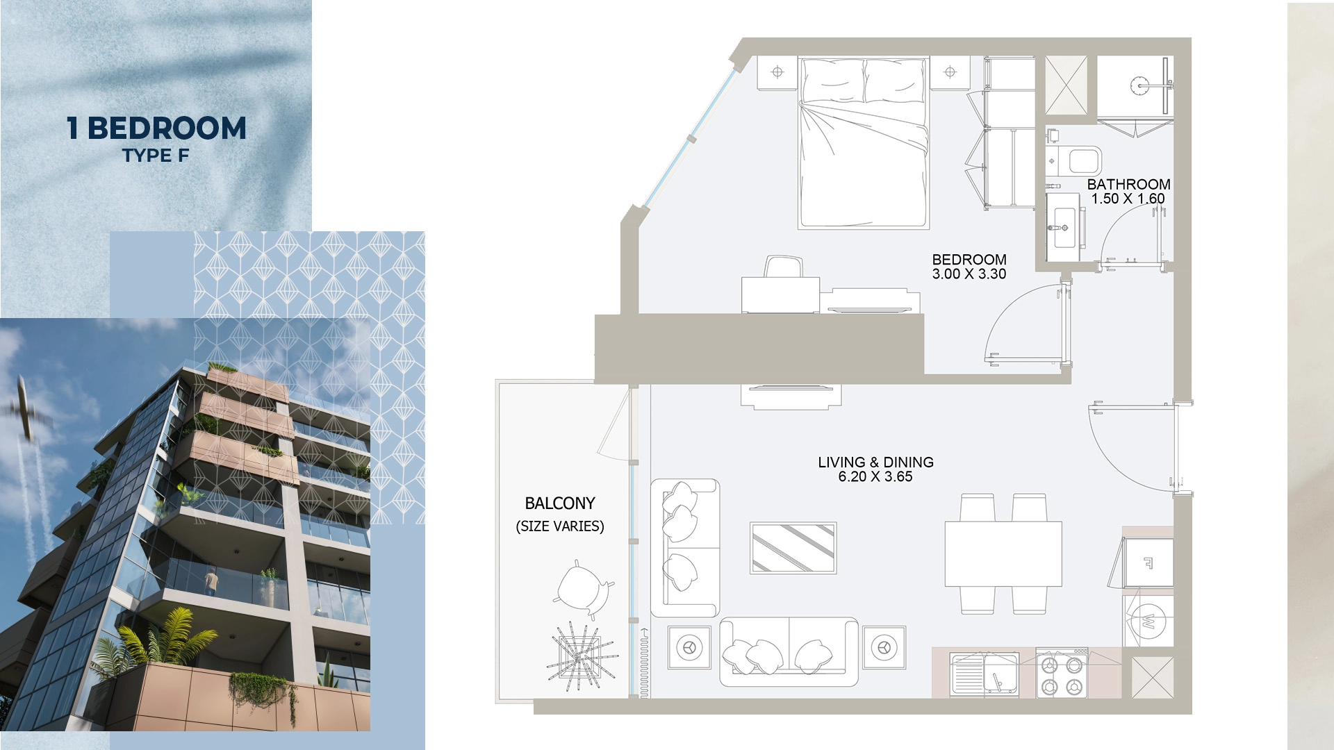 1 BR - Type A